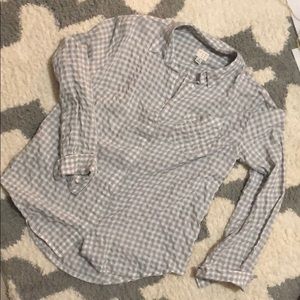 Target “a new day” grey gingham shirt - Medium